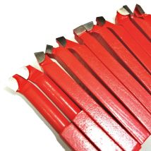 11 pièces 10x10mm, outils de fraise brasés à embout en carbure pour tour à Cnc métallique, porte-outil de tournage de soudage