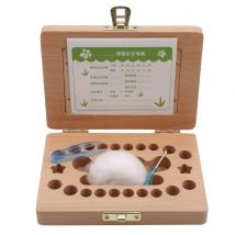 Cadre Photo en bois pour enfants de Style Simple boîte de conservation des dents à feuilles caduques