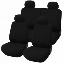 COPRISEDILI-AUTO FIAT PANDA DAL | FODERE POSTERIORE DIVISO 50-50-nero