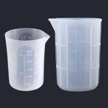 Tasse à mesurer en Silicone de 250ML/350ML, pour bricolage, résine époxy cristal, colle, résine UV, outils de fabrication de bijoux, outils de mesure de cuisine