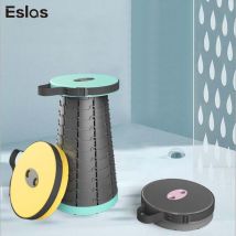 Eslas tabourets pliants rétractables tabouret léger Portable réglable pour voyage en plein air Camping pêche tabouret télescopique