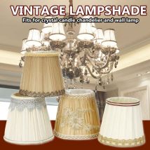 Abat-jour en cristal lampe couvre tissu texturé lustre lumière couvre décor à la maison Vintage petite dentelle lampe couvre