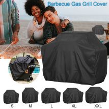 Bache Barbecue noir housse étanche extérieur pluie Grill Barbacoa Anti poussière protecteur pour gaz charbon électrique Barbe