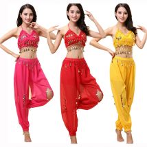 2 pièces ensemble Oriental danse Costumes femmes danse du ventre pour femme indien danse Costume Bollywood robe pour adultes