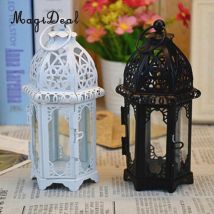 Lanterne bougie Vintage Style marocain | Photophore d'extérieur et d'intérieur, décor pour fête noël mariage