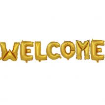 7 pièces/ensemble or argent lettres Ballons bienvenue lettres feuille Ballons pour anniversaire fête de mariage décor événement fête fournitures 16 pouces