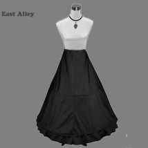 Jupon antidérapant noir, 2 cerceaux, accessoires de mariage, fournitures de mariée