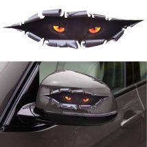 Fenêtre créative décalcomanie décor voiture autocollant décoratif remplacer PVC Auto Simulation léopard oeil Peeking