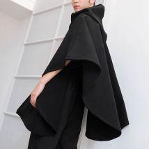 Manteau de couleur unie pour homme, Trench-coat ample à capuche, vêtement d'extérieur à Double boutonnage