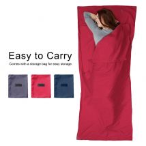 Sac de couchage de Camping, doublure de sac de voyage ultraléger, portable, respirant et , pour camping en plein air