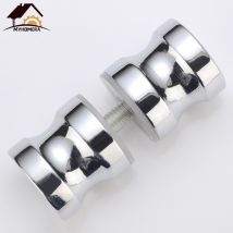 Myhomera – poignée de porte en verre, extracteur de poignée de porte, salle de bain, douche, entrée et sortie, poignées d'armoire, tiroir brossé/argent, vis 30-100mm