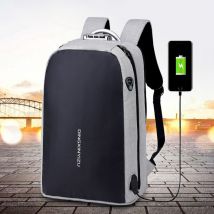 Sac à dos homme d'affaires voyage ordinateur sac Simple sac à dos voyage sac à dos USB chargement 17 "ordinateur portable sac à dos