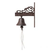 Sonnette de porte murale de bienvenue | En fonte de Style Antique, décoration de la maison