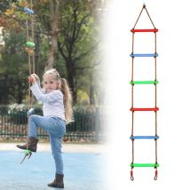 6Ft escalade corde échelle escalade corde balançoire ensemble arbre échelle jouet pour enfants escalade exercice