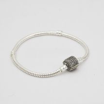 Mingshang bracelet à bricoler soi-même 3mm chaîne serpent chaîne quar boucle avec AAA zircon haute densité chaînes chaîne pour perles breloque