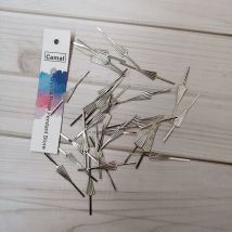 Camal 100pc 33mm Chrome couleur flèche broche connecteur en métal pour cristal prisme perle lustre suspension lampe de mariage partie de fête