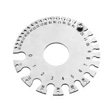 Règle ronde AWG SWG d'épaisseur de fil, jauge de soudage en acier inoxydable, règle d'inspection de soudure, outil Standard de mesure de diamètre de fil