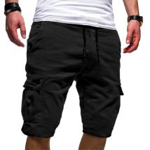 Shorts de pour hommes Fitness décontracté pantalons courts en vrac Shorts de sport multi-poches pour hommes