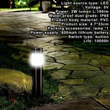 1 pièces acier inoxydable Led solaire pelouse lampe extérieur jardin chemin pelouse lumière borne solaire lumière lumière blanche Led lampe solaire