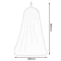 Serviette de cuisine en molleton de corail | Crochet, serviette confortable, douce, suspendue, forte, serviette absorbante, serviettes de cuisine