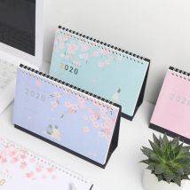 an frais cerisier fleurs et chat lanterne calendrier bricolage Table calendrier agenda quotidien planificateur 14*22cm