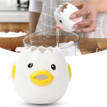 Blanc oeuf jaune séparateur dessin animé poussin céramique oeuf diviseur oeuf liquide filtre ustensiles de cuisson porte-oeuf cuisine approvisionnement