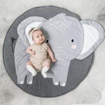 Tapis de jeu jouets créatifs dessin animé | Tapis de bébé, tapis de sol rond en coton, tapis de bébé, tapis de -né