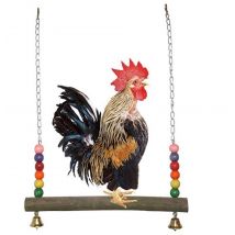 Cage à oiseaux perroquet | Jouet à mâcher, hamac balançoire, grands oiseaux de compagnie, Suspension pont chaîne balançoire, pour coq poule oiseaux