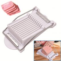 Acier inoxydable déjeuner viande trancheuse jambon trancheuse fruits trancheuse oeuf coupe diviseur cuisine Gadgets acier fil coupe outil