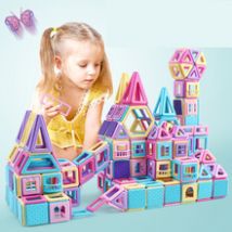 258 costumes de rose et jouets en plastique construction jouets éducatifs magnétiques pour enfants