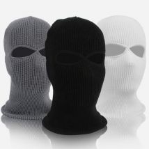 Cagoule masque facial complet 2 trous, casquette respirante, pare-vent pour moto, randonnée en plein air, Ski, alpinisme
