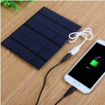 Chargeur solaire mobile, 3.5w usb, chargeur solaire à cellule polycristalline, pour alimentation mobile, panneau solaire