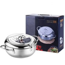 Cuisine en acier marmite Tempura friteuse contrôle de température frite Style japonais outils de cuisine ustensile de cuisine pour la maison