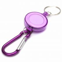 Rétractable porte-clés Badge bobine-recul mousqueton ID Ski Pass titulaire bobines recul ceinture porte-clés chaîne Clips extérieur 31