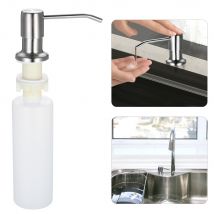 Evier de cuisine distributeur de savon détergent liquide savon Lotion distributeurs inox tête + ABS distributeur