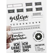 Timbre-poste en Silicone Transparent allemand A1331 | Sceau clair décoratif, pour scrapbooking et album photo, diy bricolage