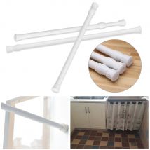 Tringle à rideau de douche extensible, tringle télescopique réglable pour rideau de salle de bain, garde-robe de 1.3cm de diamètre
