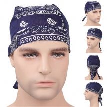Chapeau de motard pour hommes, imprimé Paisley, Bandana, foulard et tête de crâne, Bandana, chapeau