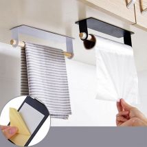Porte-serviette autocollant porte-serviettes | Porte-serviette de cuisine, porte-serviette, étagère suspendue porte-serviettes salle de bain 1 pièce