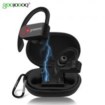 GOOJODOQ True sans fil écouteurs TWS Bluetooth écouteur 5.0 avec chargeur boîte sport écouteurs Bluetooth casque pour iphone xiaomi