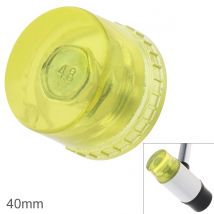 40mm caoutchouc marteau tête Double face travail vitrage fenêtre perles marteau avec tête de marteau remplaçable en Nylon tête maillet outils