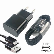 Chargeur rapide adaptatif avec câble USB type-c pour Samsung S10 A50 A70, pour Samsung S10E S10 plus S9 S8 Note 10 8 9