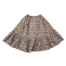 Jupes mi-longues à volants pour bébés filles, tenues décontractées à la coréenne, à fleurs, assorties avec tout, pour printemps et automne