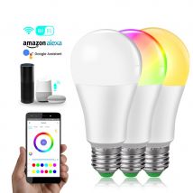 LED veilleuse Wifi contrôle de la musique ampoule intelligente E27 Dimmable et synchronisation 85-265v APP télécommande éclairage à la maison