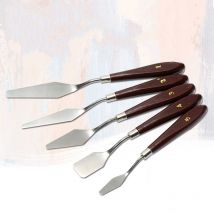 Palette en acier inoxydable pour peinture artistique, couteau, spatule peinture à l&#39;huile, peinture artistique, ensemble de spatule en métal parfaite pratique