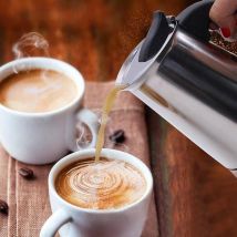 450/300/200/100ML cuisinière haut Moka cafetière en acier inoxydable filtre italien expresso cafetière percolateur outil Moka Cafetiere
