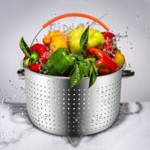 Cuiseur à riz en acier inoxydable 304, panier à vapeur, autocuiseur Anti-brûlure, cuiseur à vapeur, panier de nettoyage de fruits multifonctionnel, ustensiles de cuisine