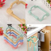 Porte-sac à ordures arrière pour armoire de cuisine, support suspendu, Portable, sans marquage, porte-serviettes en tissu
