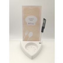 5 pièces Matériau Acrylique Table Alimentaire Menu Titulaire Stand pour KOQI Sans Fil Restaurant Bouton D'appel/Buzzer K-SV