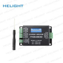 PX24506 LED Regler LED Decoder DMX 512 Decoder Fahrer 9A DMX 512 Verstärker DC12-24V für RGB LED streifen Licht